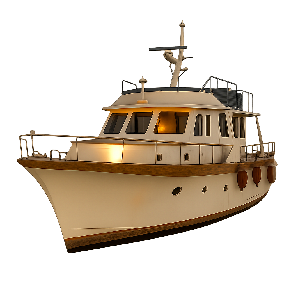 Nanila, the classic wooden yacht in the Interstellar Works fleet